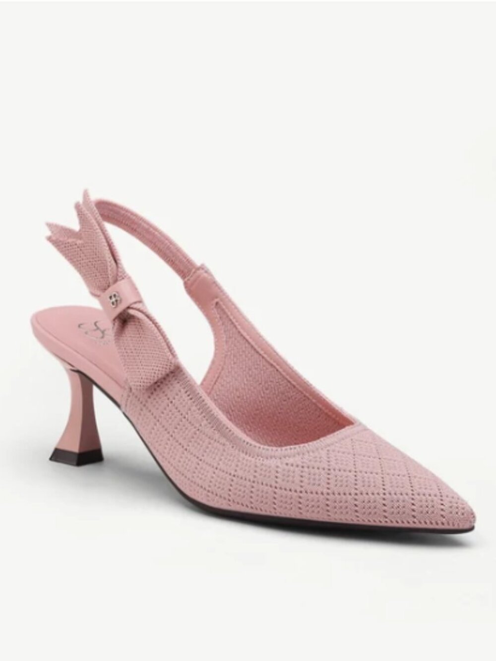 NIB Cosy Island EverLush Bowknot Pointed Toe Low Heel Slingback Pink Size 11